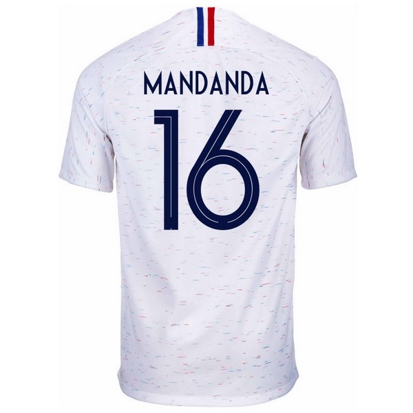 Camiseta Francia 2ª Mandanda 2018 Blanco